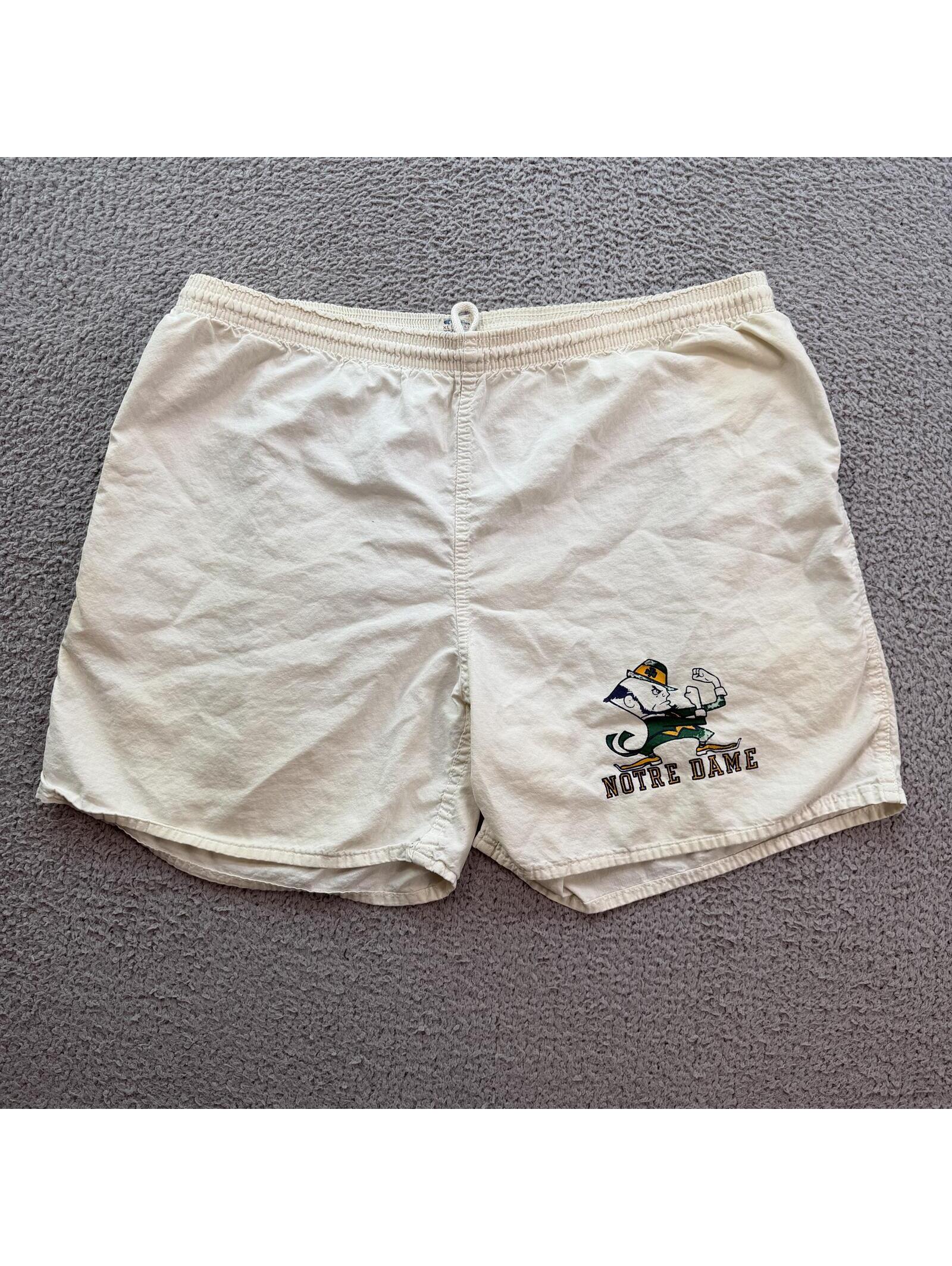 Vintage Champion Notre Dame Fighting Irish Shorts Xl 80s 90s Usa College Gym